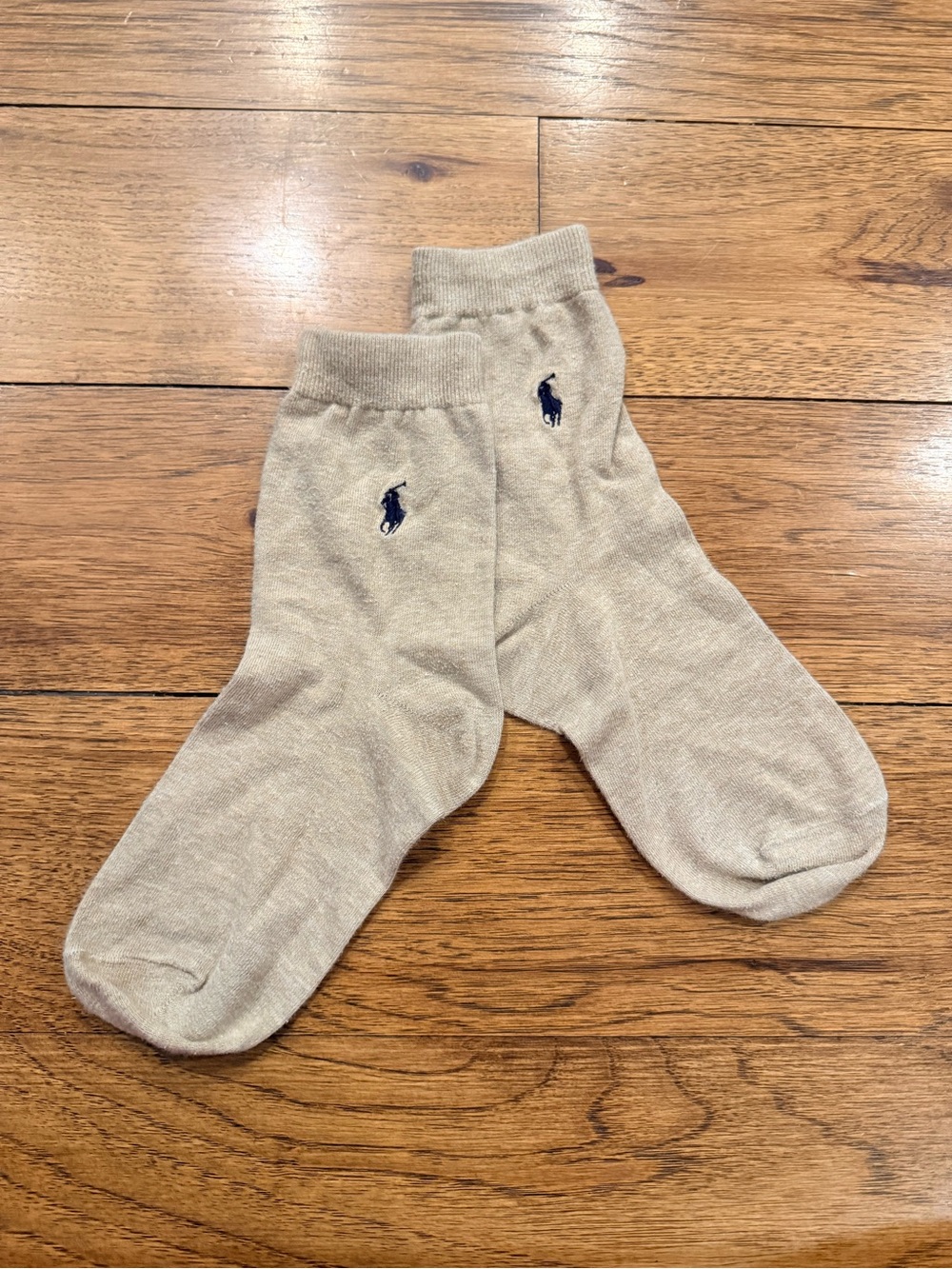 NEVER WORN Polo by Ralph Lauren Beige Crew Socks